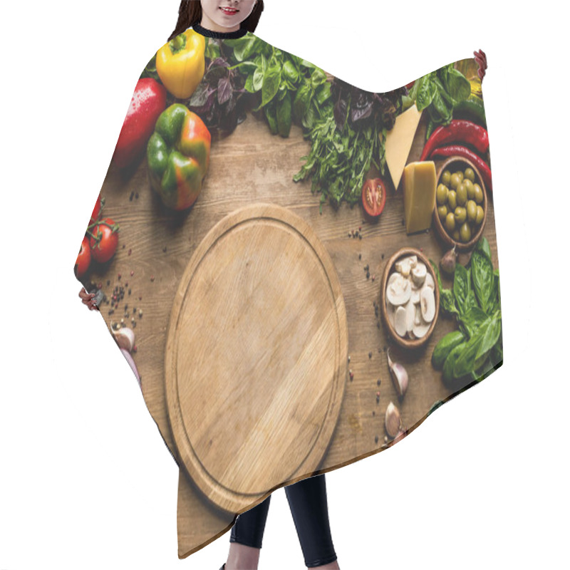 Personality  Fresh Vegetables And Herbs  Hair Cutting Cape