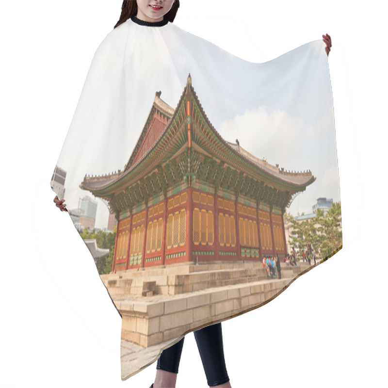 Personality  Junghwajeon Hall (1902) Of Deoksugung Palace In Seoul, Korea Hair Cutting Cape