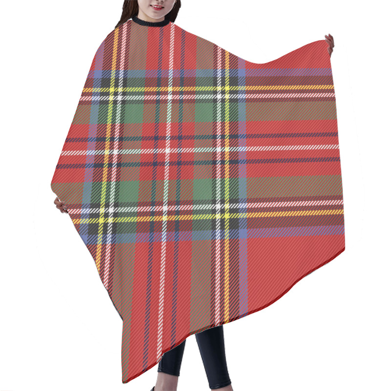 Personality  Tartan Pattern. Scottish Cage Background Hair Cutting Cape