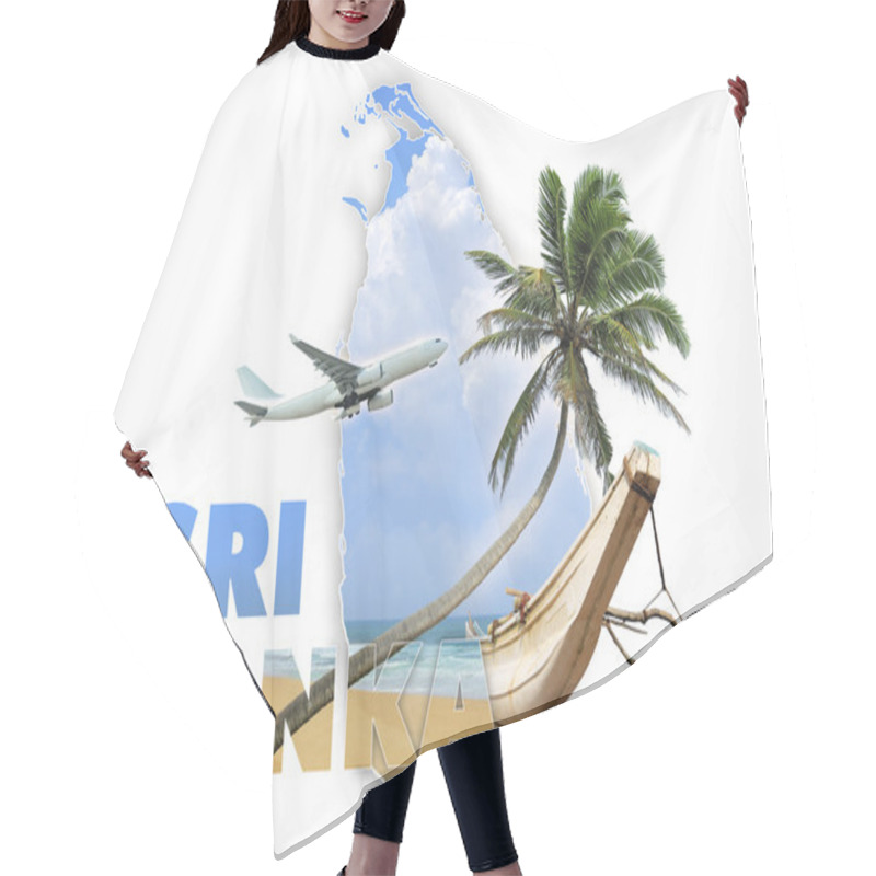 Personality  Sri Lanka Travel Concept Hair Cutting Cape