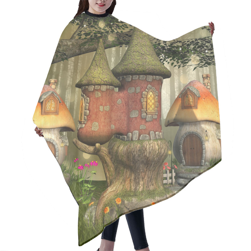 Personality  Fantasy Elves Village Hair Cutting Cape