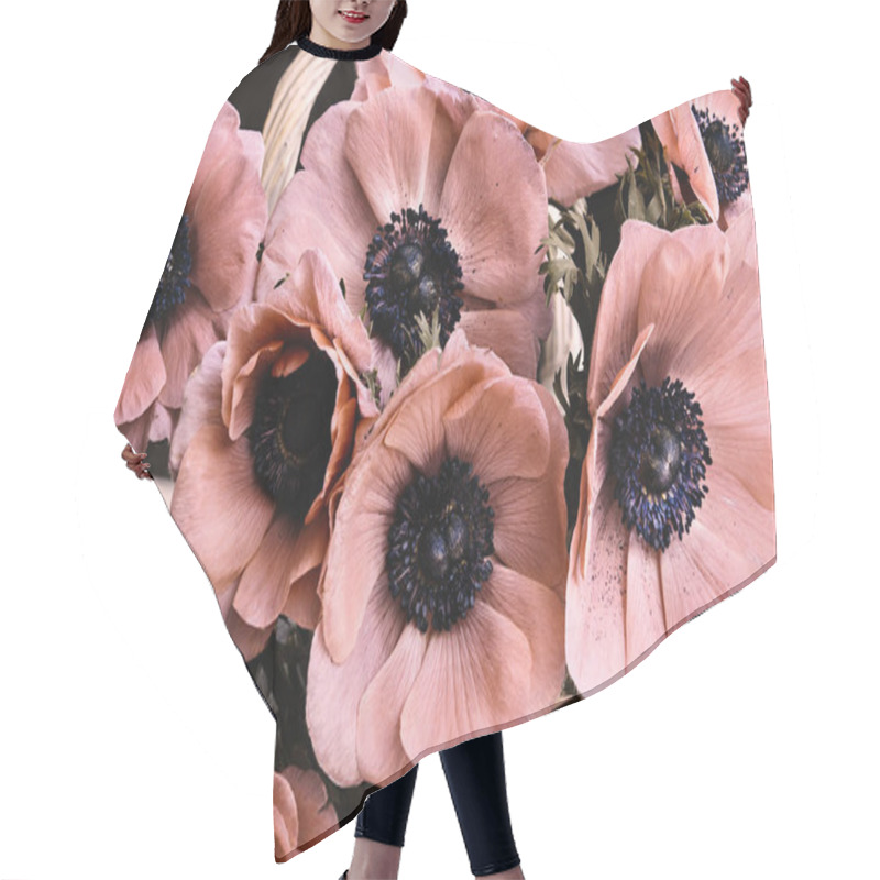 Personality  Bouquet Of Spring Flowers ,anemones Hair Cutting Cape