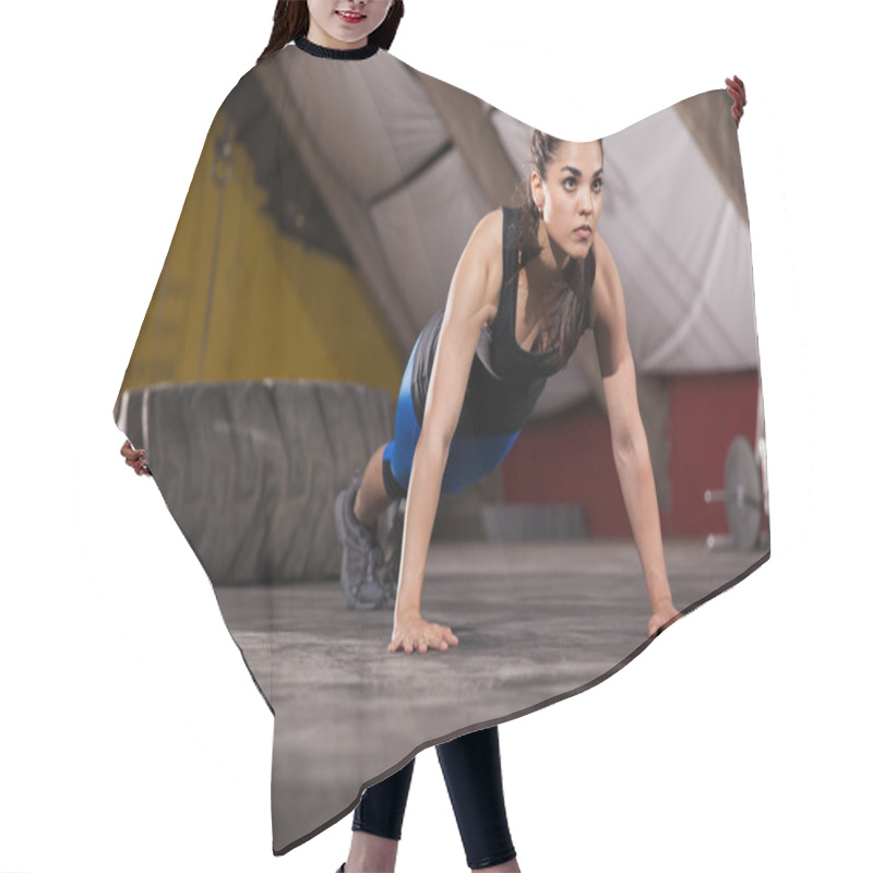 Personality  Working Out With Crossfit Hair Cutting Cape