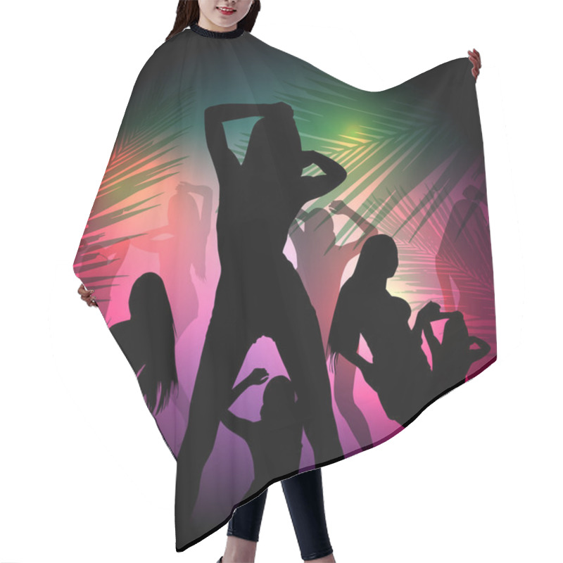 Personality  Party Silhouette Girl Hair Cutting Cape