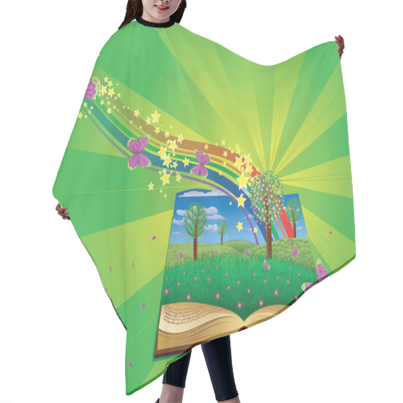 Personality  Grunge Tropical Patry Poster Hair Cutting Cape