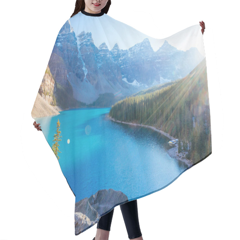 Personality  Moraine Lake, Lake Louise, Banff National Park, Alberta, Canada Hair Cutting Cape