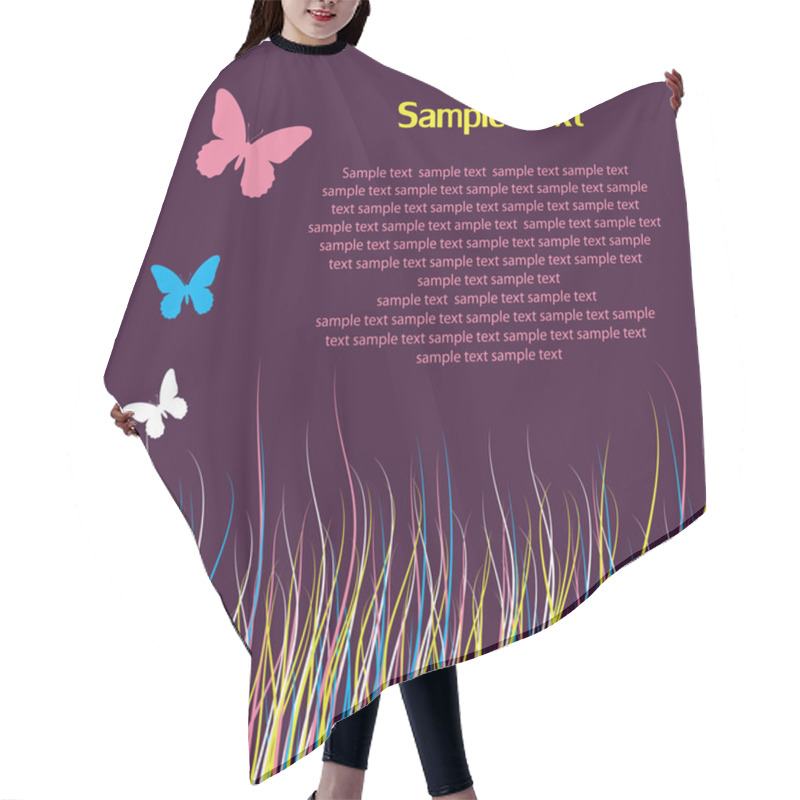 Personality  Cartoon Congratulatory Card . Hair Cutting Cape