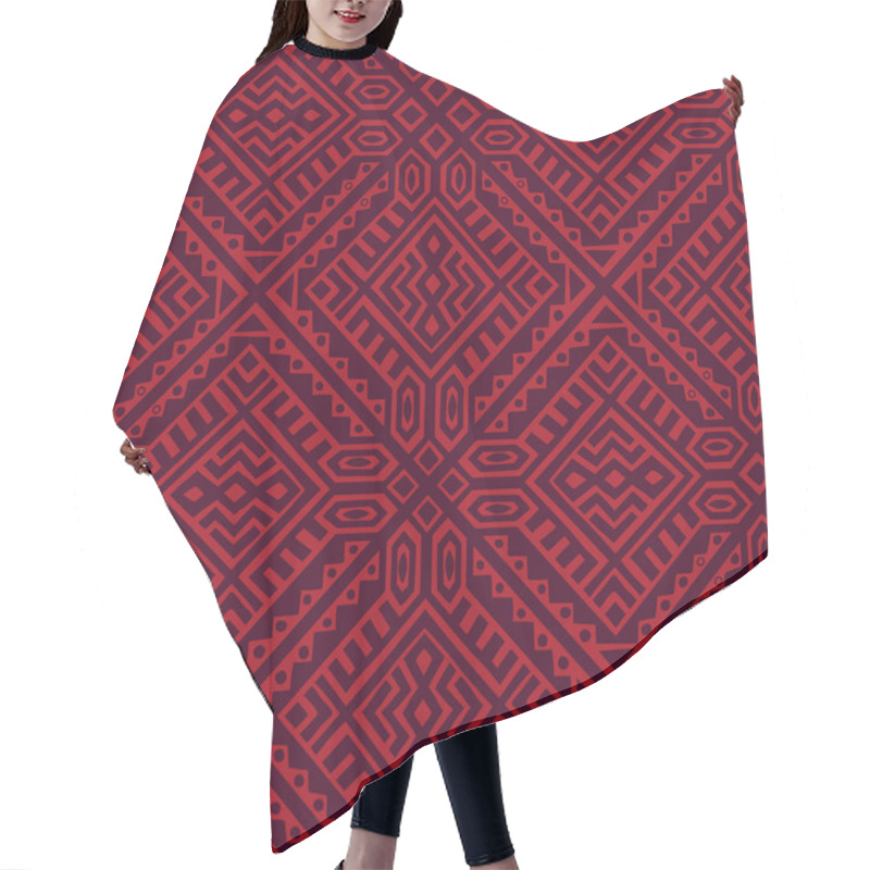 Personality  Creative Vector Geometric Seamless Pattern Hair Cutting Cape