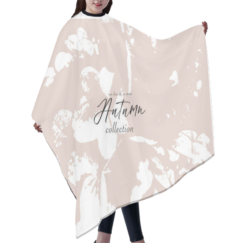 Personality  Floral Rustic Background With Hand Drawn Doodle Flowers And Botanical Elements Hair Cutting Cape