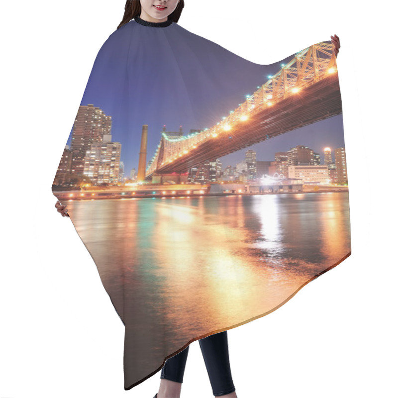 Personality  Queensboro Bridge And Manhattan Hair Cutting Cape