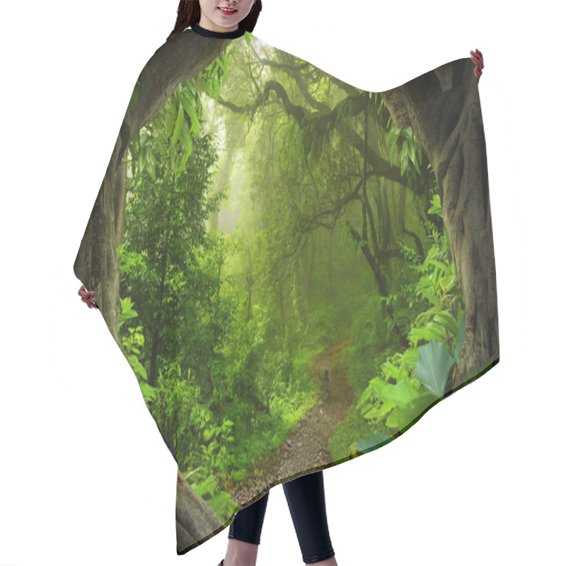 Personality  Southeast Asian Tropical Jungle Hair Cutting Cape