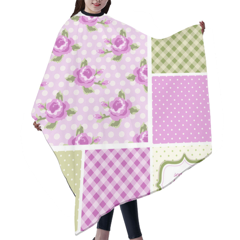 Personality  Shabby Chic Patterns With Roses Hair Cutting Cape