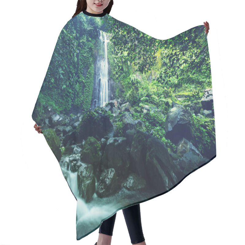 Personality  Waterfall In Indonesia Hair Cutting Cape