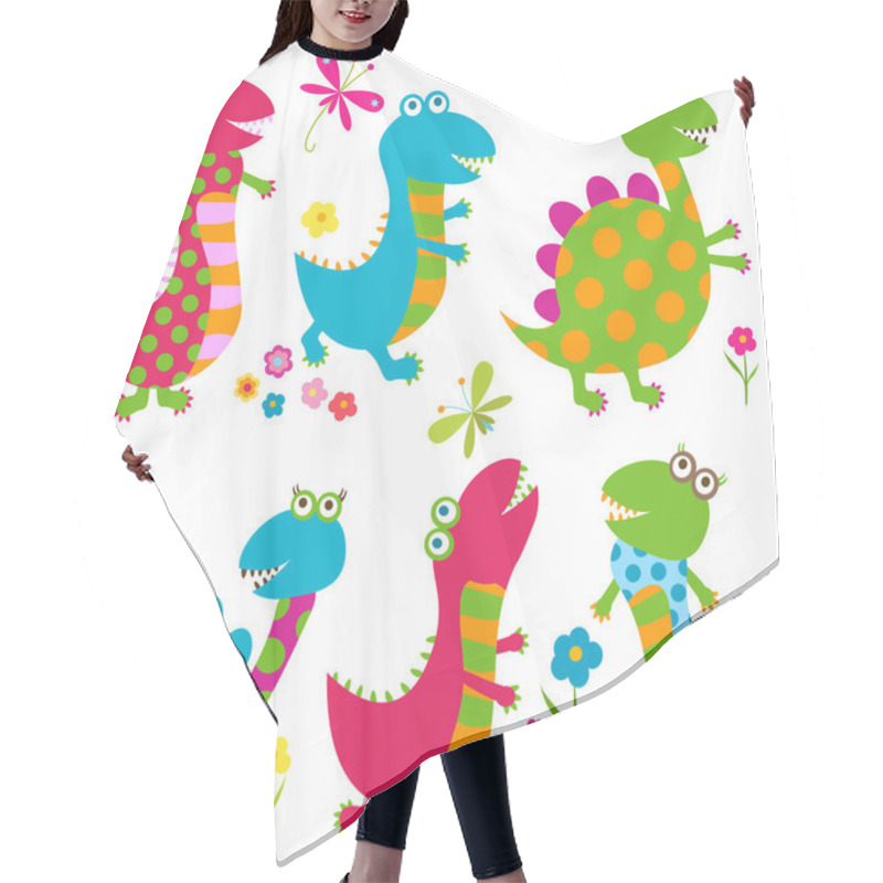 Personality  Happy Dinosaurs Hair Cutting Cape