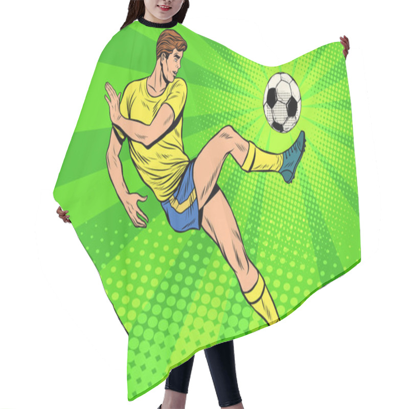 Personality  Football Has A Soccer Ball Summer Sports Games Hair Cutting Cape