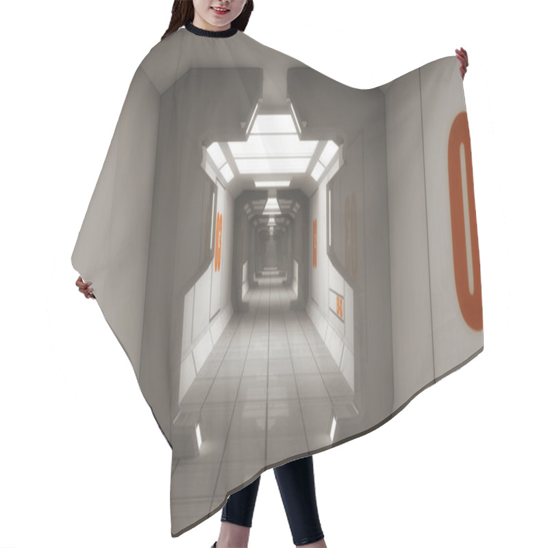 Personality  Futuristic Corridor Architecture  Hair Cutting Cape