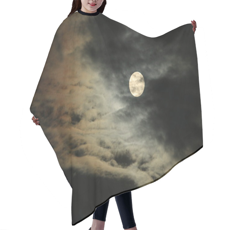 Personality  Full Moon And Clouds  Hair Cutting Cape