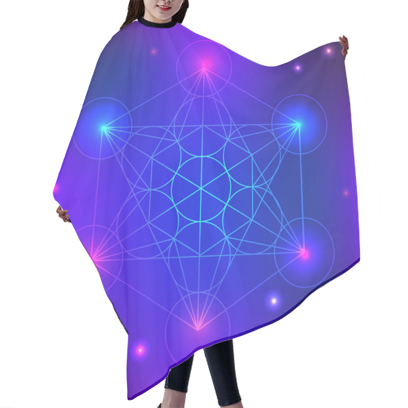 Personality  Acred Geometry Abstract Background Hair Cutting Cape