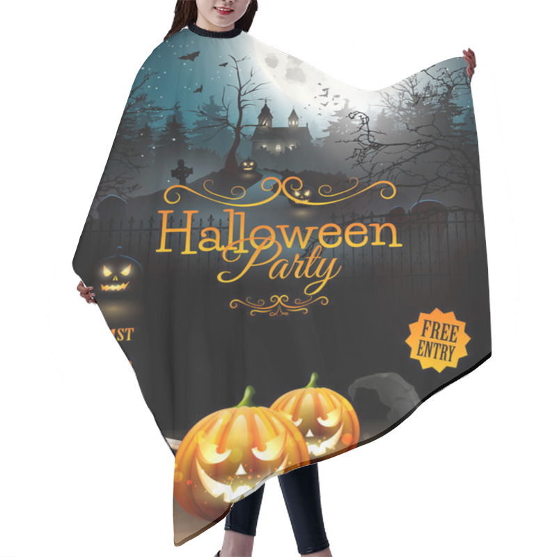 Personality  Halloween Party Hair Cutting Cape