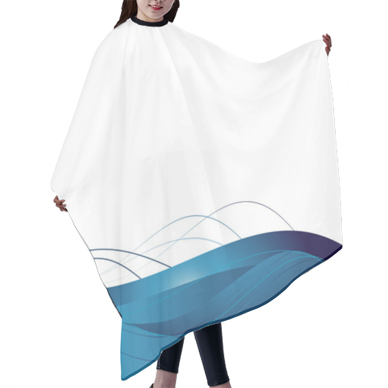 Personality  Background With Abstract Smooth Lines Hair Cutting Cape