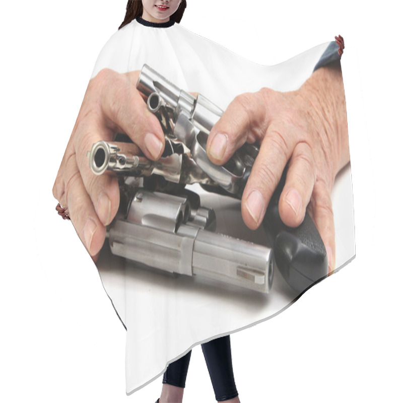 Personality  Gun Protection Hair Cutting Cape