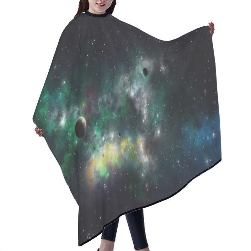 Personality  Space Background Hair Cutting Cape