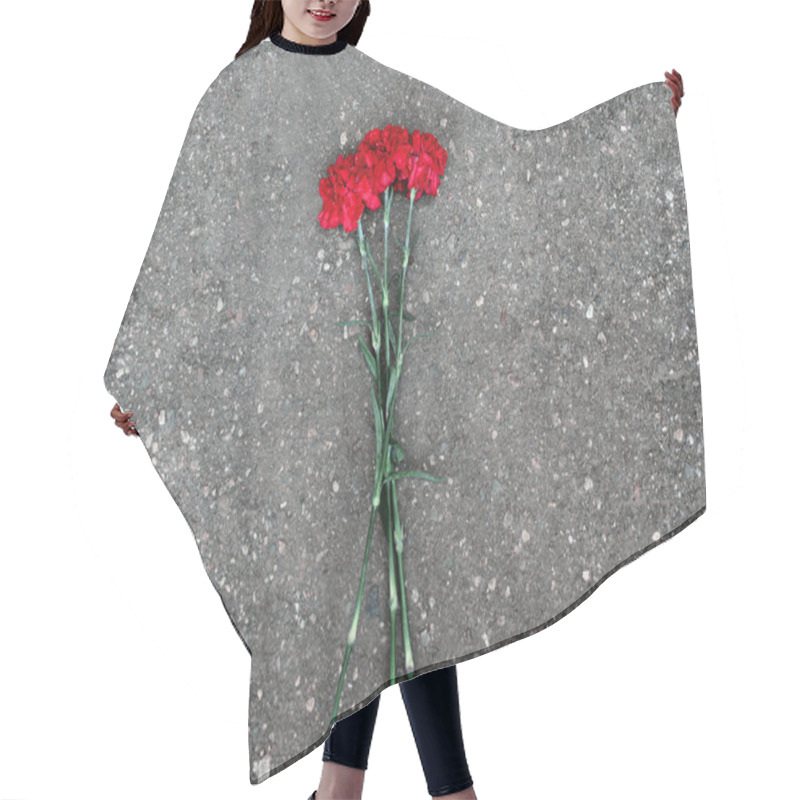 Personality  Carnations Flowers Hair Cutting Cape