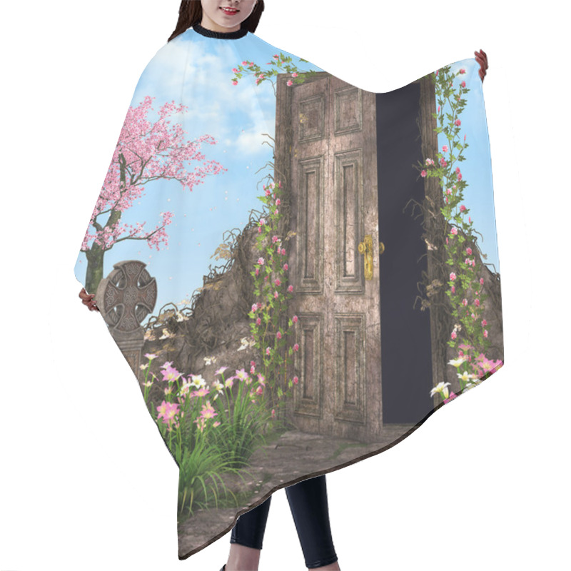 Personality  Enchanted Garden In Spring Hair Cutting Cape