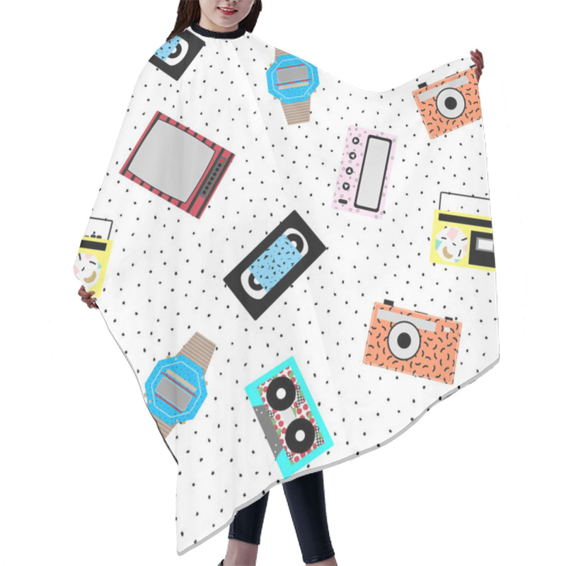 Personality  Memphis Hipster Pattern - Seamless. Hair Cutting Cape