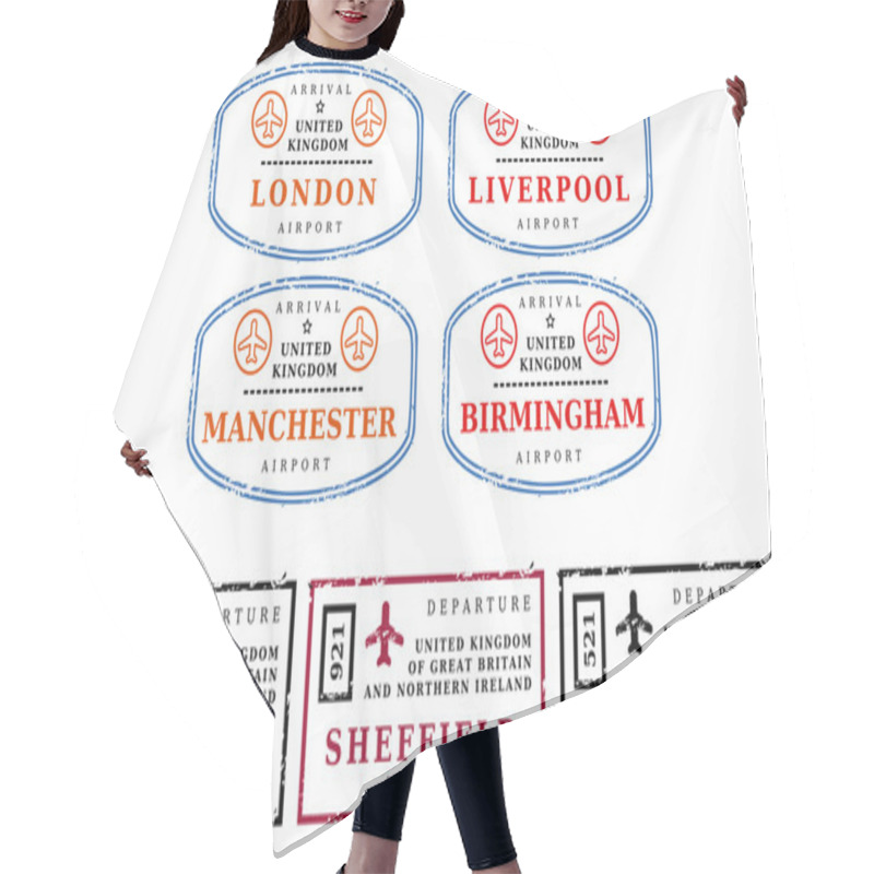 Personality  Travel Stamps - UK Hair Cutting Cape