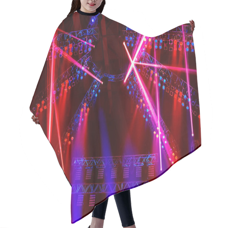 Personality  Night Club Lights Hair Cutting Cape