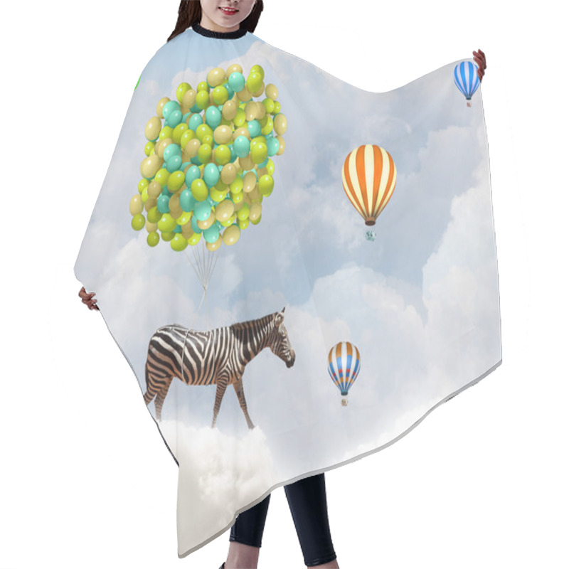 Personality  Flying Zebra Hair Cutting Cape