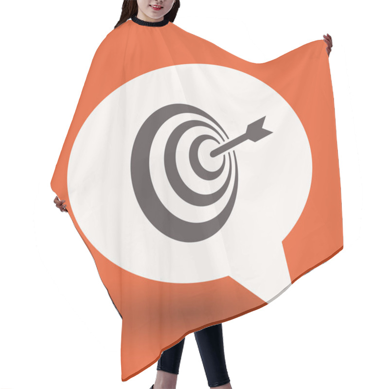 Personality  Pictograph Of Target Icon Hair Cutting Cape