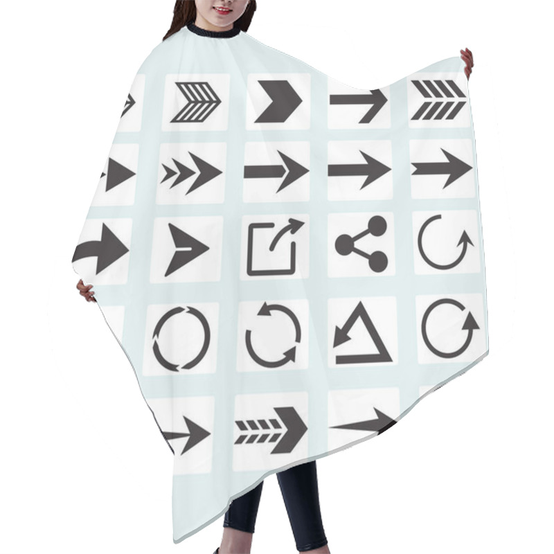 Personality  Simple Vector Arrows For Apps Hair Cutting Cape