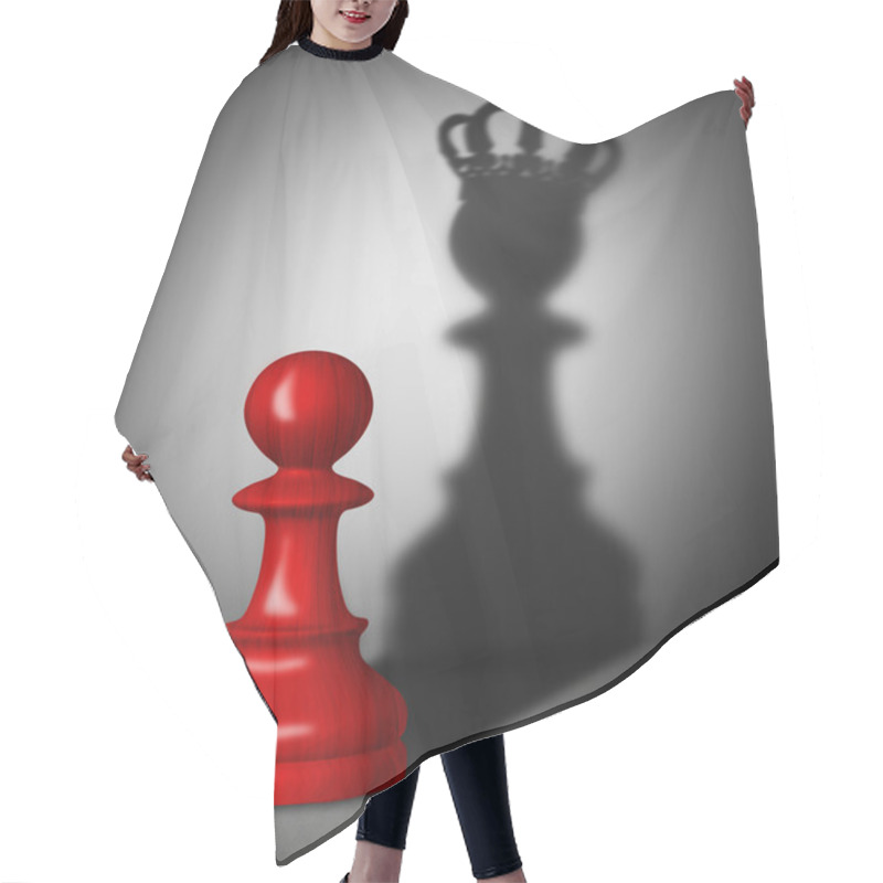 Personality  Chess Pawn With The Shadow Of A King Hair Cutting Cape