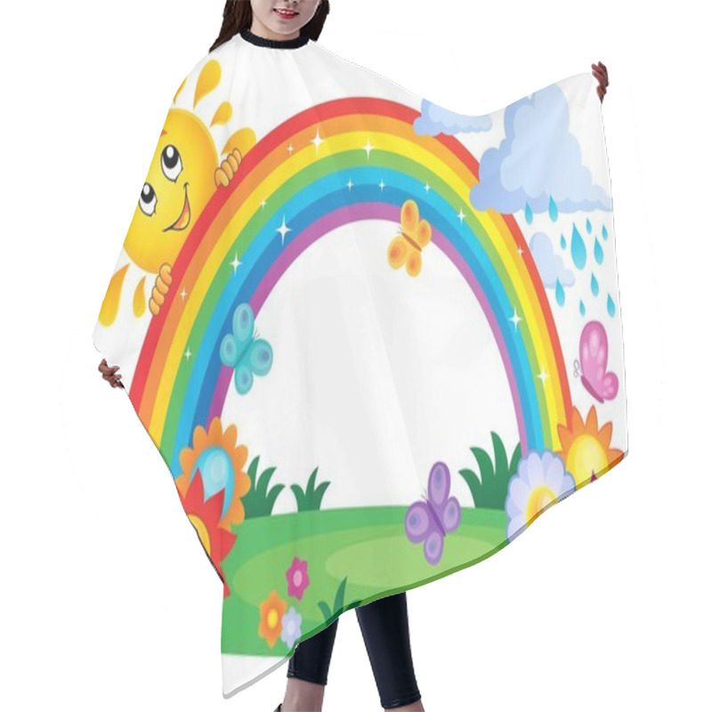 Personality  Rainbow Topic Image 4 Hair Cutting Cape