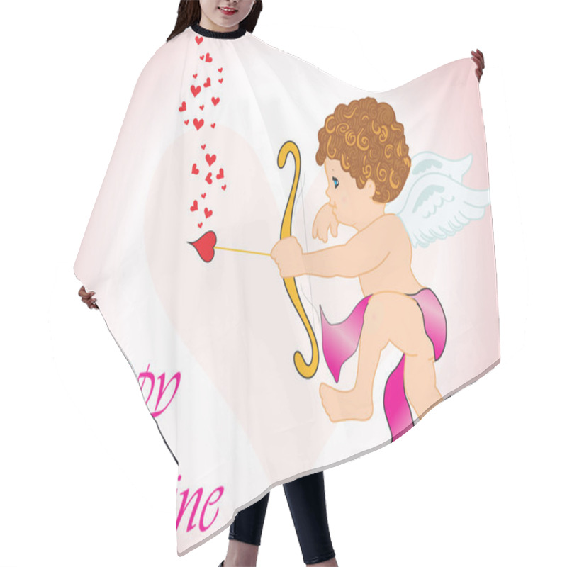 Personality  A Cute Cupid With Love Arrow Hair Cutting Cape