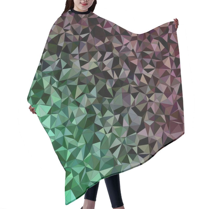 Personality  Dark Irregular Triangle Mosaic Background Hair Cutting Cape