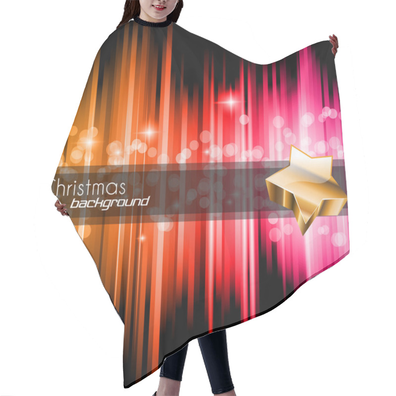 Personality  Merry Christmas And Happy New Year Hair Cutting Cape