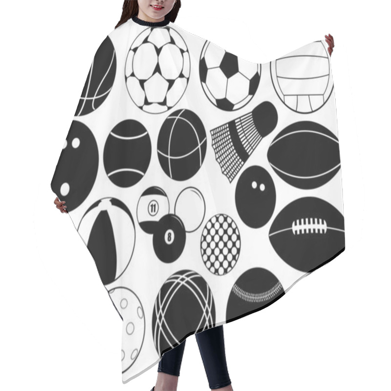 Personality  Different Game Balls Hair Cutting Cape