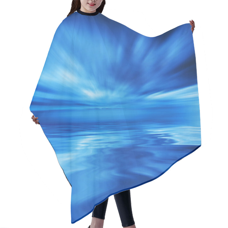 Personality  Lake Tranquil Background Hair Cutting Cape