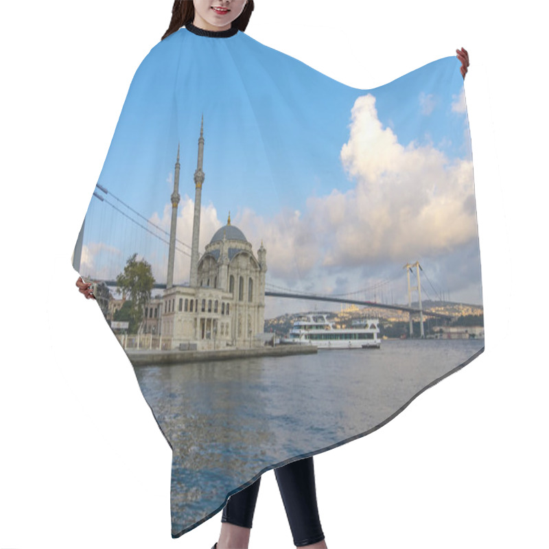 Personality  Ortakoy Mosque And Bosphorus Bridge, Istanbul, Turkey Hair Cutting Cape