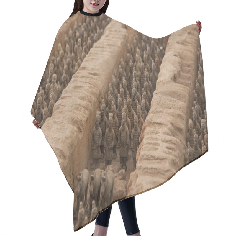 Personality  Terracotta Warriors Hair Cutting Cape