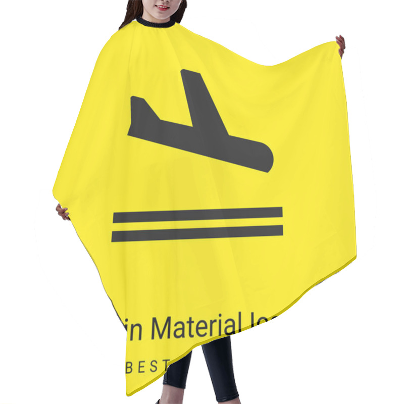 Personality  Arrival Minimal Bright Yellow Material Icon Hair Cutting Cape