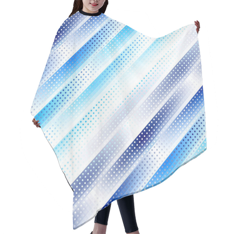 Personality  Geometric Abstract Pattern In Low Poly Style. Hair Cutting Cape