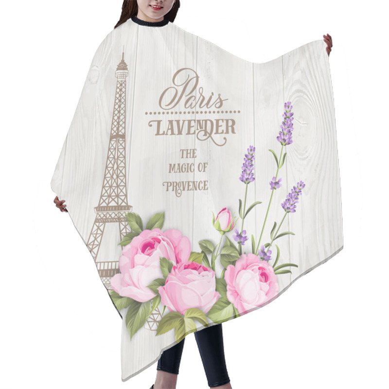 Personality  Paris Memory Card. Hair Cutting Cape