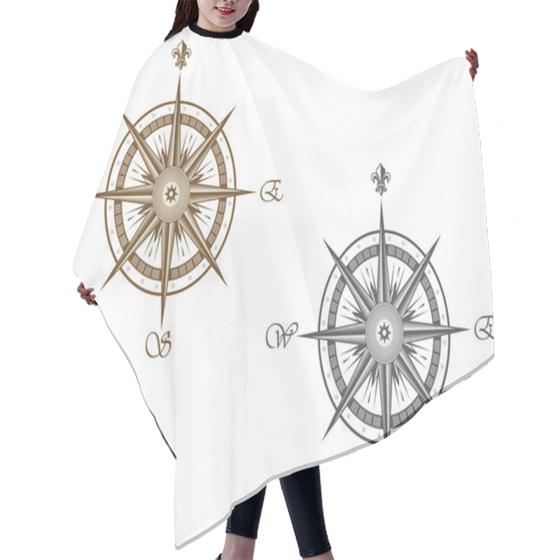 Personality  Medieval Compass Hair Cutting Cape