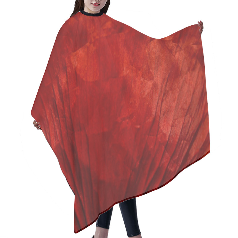 Personality  A Single Poppy Petal Hair Cutting Cape