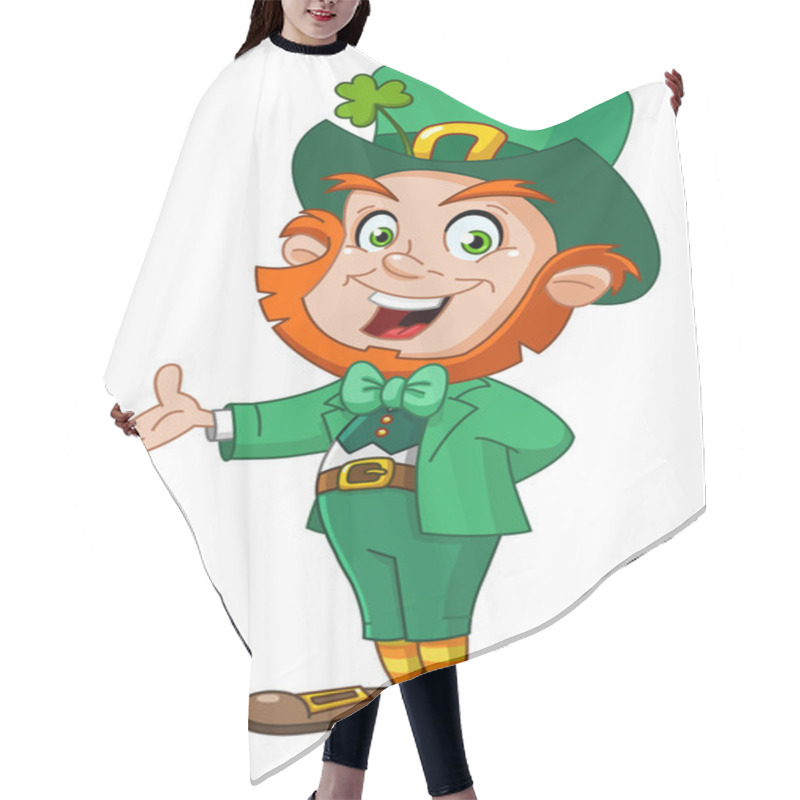 Personality  Leprechaun Presenting Hair Cutting Cape