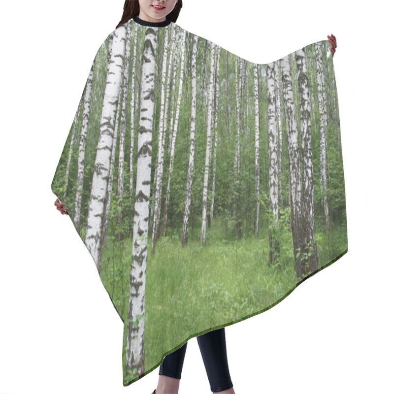 Personality  Birch Forest Hair Cutting Cape